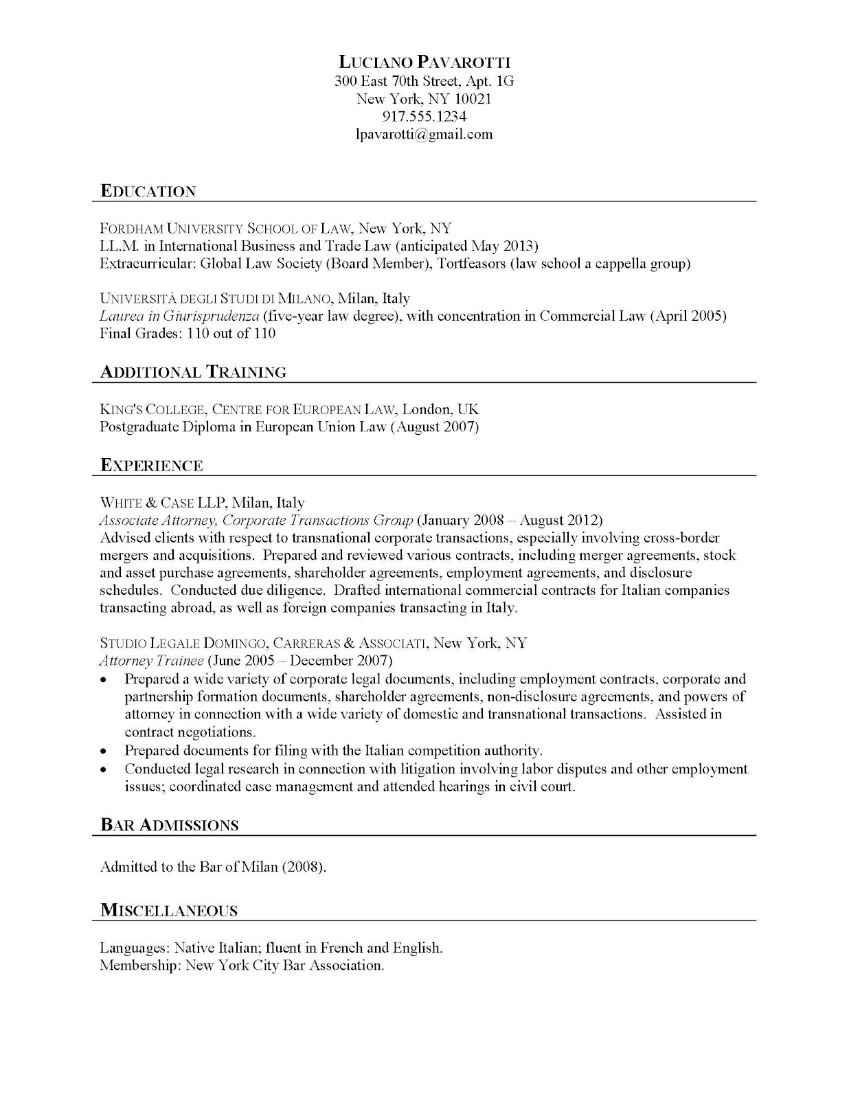 Harvard law cover letter